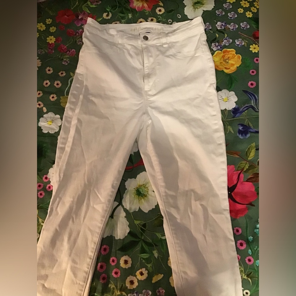 American Eagle| White Skinny Jeans
